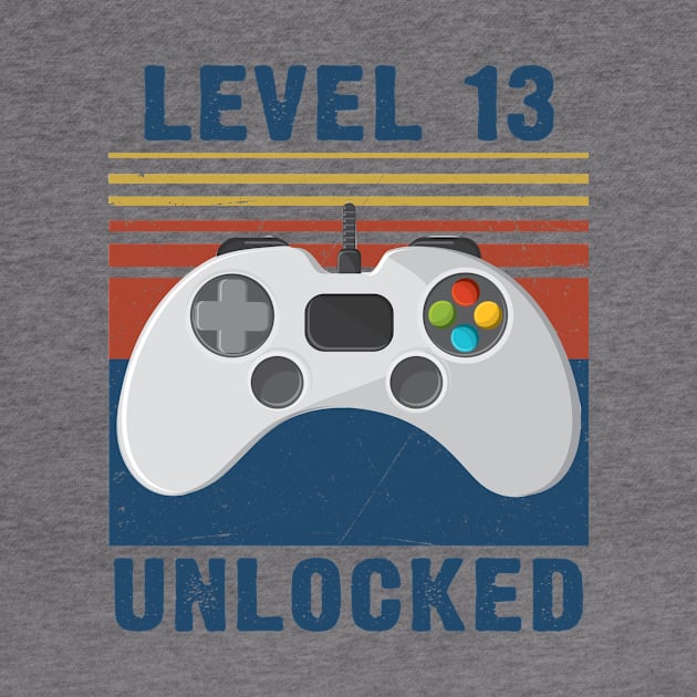 Level 13 unlocked funny gamer 13th birthday by Sauconmua Conlaigi99